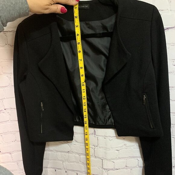 Willi Smith Cropped Jacket Black size Medium - Picture 7 of 11
